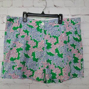 Crown & Ivy Floral  Cotton Chino Shorts Size 14